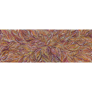 Rosemary Petyarre (Pitjara), "Bush Yam, Medicine Leaf”, Acrylic on Canvas, 196x71cm, NG7033