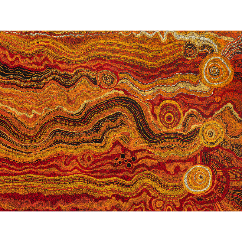 Tjungkara Ken, "Kungkarangkalpa Tjukurpa - Seven Sisters Dreaming", Acrylic on Linen, 244x182cm, NG7200