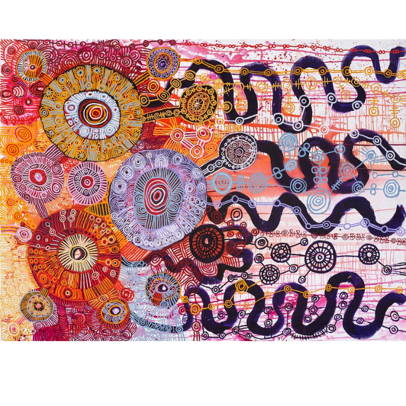 Yaritji Young, "Tjala - Honey Ant Dreaming", Acrylic on Linen, 245x183cm, NG7196