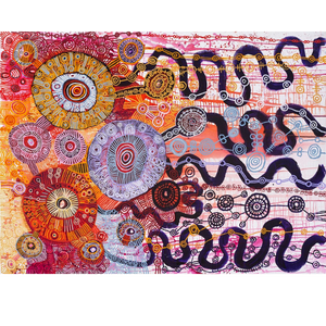 Yaritji Young, "Tjala - Honey Ant Dreaming", Acrylic on Linen, 245x183cm, NG7196