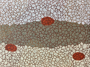 Kurun Warun, "Lemoo Pareeyt (Dry River Bed Camp)" Acrylic on Linen, 100x75cm, NG7451