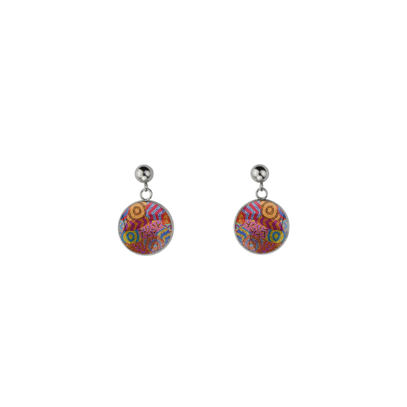 Dangle Circle Earrings