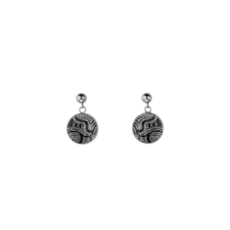 Dangle Circle Earrings