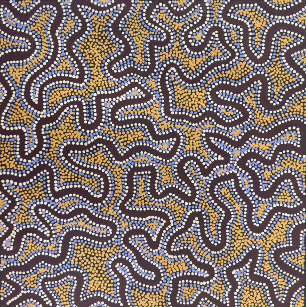 Kelly Nungarrayi Tex, "Water", Acrylic on Canvas, 45x45cm, NG7940