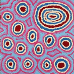 Antonia Napangardi Michaels, "Lappi Lappi Jukurrpa (Lappi Lappi Dreaming)", Acrylic on Linen, 30x30cm, NG7394