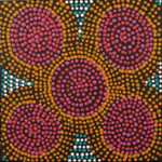 Tina Napangardi Martin, "Jintiparnta Jukurrpa (Desert Truffle Dreaming) - Mina Mina", Acrylic on Linen, 30x30cm, NG7399