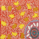 Angus Jakamarra Raymond, "Yankirri Jukurrpa (Emu Dreaming) - Ngarlikirlangu", Acrylic on Linen, 30x30cm, NG7405
