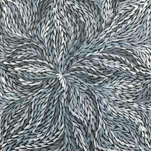 Rosemary Petyarre (Pitjara), "Bush Yam, Medicine Leaf”, Acrylic on Canvas, 30x30cm, NG7485