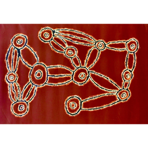 Mary Brown Napangardi, “My Country”, Acrylic on Linen, 90x60cm, NG7440