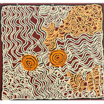 Tjawina Porter Nampitjinpa, “Untitled”, Acrylic on Linen, 70x65cm, NG7445