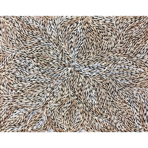 Rosemary Petyarre (Pitjara), "Bush Yam, Medicine Leaf”, Acrylic on Canvas, 71x56cm, NG7480
