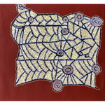 Mary Brown Napangardi, “Ceremonial Sites”, Acrylic on Linen, 70x66cm, NG7439