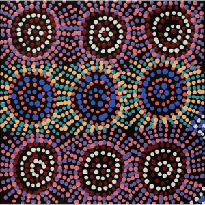 Tina Napangardi Martin, “Jintiparnta Jukurrpa (Desert Truffle Dreaming) - Mina Mina”, Acrylic on Linen, 30x30cm, NG7550