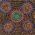 Tina Napangardi Martin, “Jintiparnta Jukurrpa (Desert Truffle Dreaming) - Mina Mina”, Acrylic on Linen, 30x30cm, NG7551
