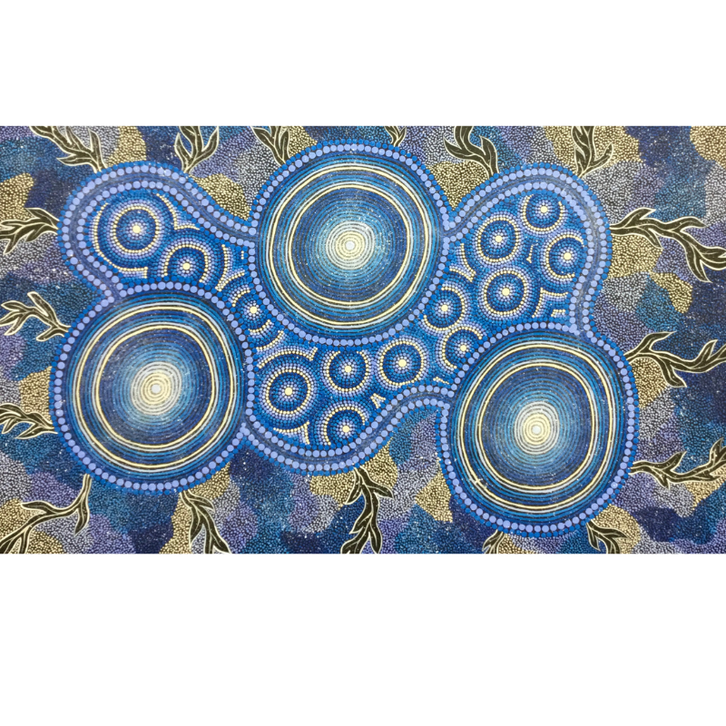 Davinder Hart, "Mother Earth, Father Biami, Ancestors", Acrylic on Canvas, 150x90cm, NG7580