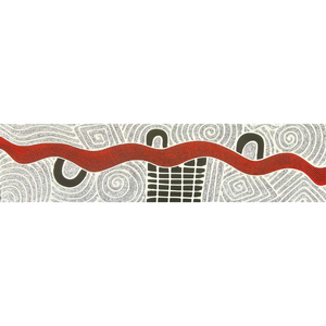Yondee Shane Hansen, "Derribal Yerrigan", Acrylic on Canvas, 120x30cm, NG7572