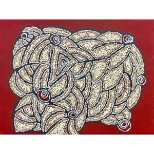 Mary Brown Napangardi, “Women’s Ceremony”, Acrylic on Linen, 61x45cm, NG7438