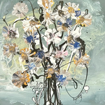 Rowdy Warren, "Wildflowers", Acrylic on Linen, 30x30cm, NG7591