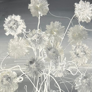Rowdy Warren, "Wildflowers", Acrylic on Linen, 30x30cm, NG7598