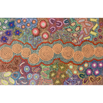 Chelsea Possum Ramzan, "Grandmother's Country", Acrylic on Canvas, 144x95cm, NG7587