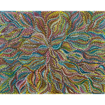 Rosemary Petyarre (Pitjara), "Bush Yam, Medicine Leaf”, Acrylic on Canvas, 122x91cm, NG7613