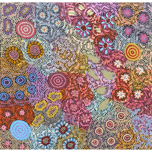 Michelle Possum Nungarrayi, "Grandmother's Country", Acrylic on Canvas, 104x102cm, NG7622