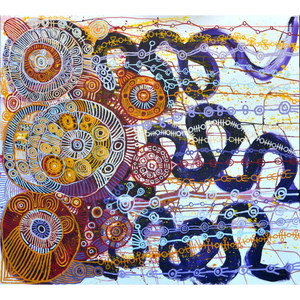 Yaritji Young, "Tjala - Honey Ant Dreaming", Acrylic on Linen, 151x137cm, NG7282