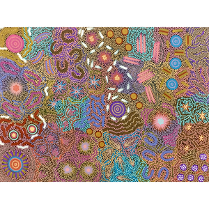 Chelsea Possum Ramzan, "Grandmother's Country", Acrylic on Canvas, 122x91cm, NG7619