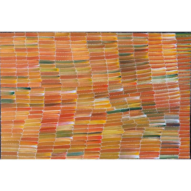 Jeannie Pula Mills, “Bush Potato”, Acrylic on Canvas, 91x61cm, NG7672