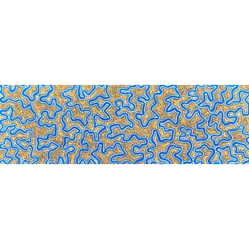 Kelly Nungarrayi Tex, "Water", Acrylic on Canvas, 112x35cm, NG7678