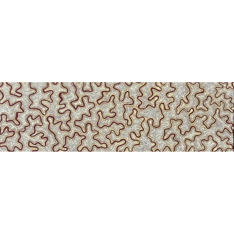 Kelly Nungarrayi Tex, "Water", Acrylic on Canvas, 152x46cm, NG7677