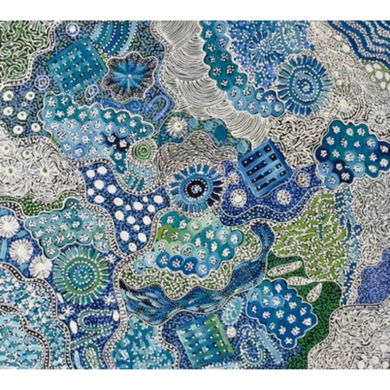 Janet Golder Kngwarreye, “My Country”, Acrylic on Canvas, 105x94cm, NG7664