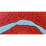 Kurun Warun, "Eels Biting Stones" Acrylic on Linen, 91x45cm, NG7601