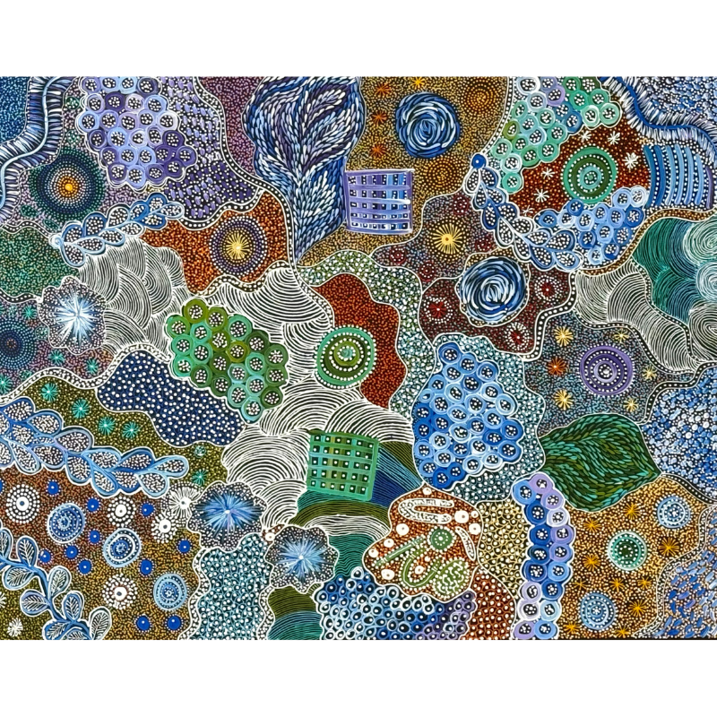 Janet Golder Kngwarreye, “My Country”, Acrylic on Canvas, 122x91cm, NG7665
