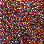 Abie Loy Kemarre, "Medicine Leaf", Acrylic on Canvas, 30x30cm, NG7747