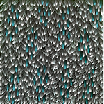 Abie Loy Kemarre, "Medicine Leaf", Acrylic on Canvas, 30x30cm, NG7745