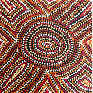 Michelle Butler Nakamarra, “Seven Sisters, Minyma Inmaku”, Acrylic on Canvas, 30x30cm, NG7751