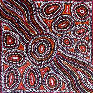 Michelle Butler Nakamarra, “Seven Sisters, Minyma Inmaku”, Acrylic on Canvas, 45x45cm, NG7750