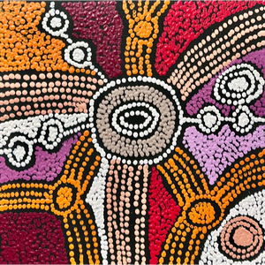 Clarise Tunkin, "Minma Marlilu Tjukurrpa", Acrylic on Canvas, 30x30cm , NG7716