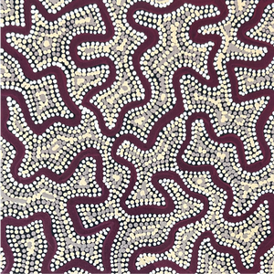 Kelly Nungarrayi Tex, "Water", Acrylic on Canvas, 30x30cm, NG7719