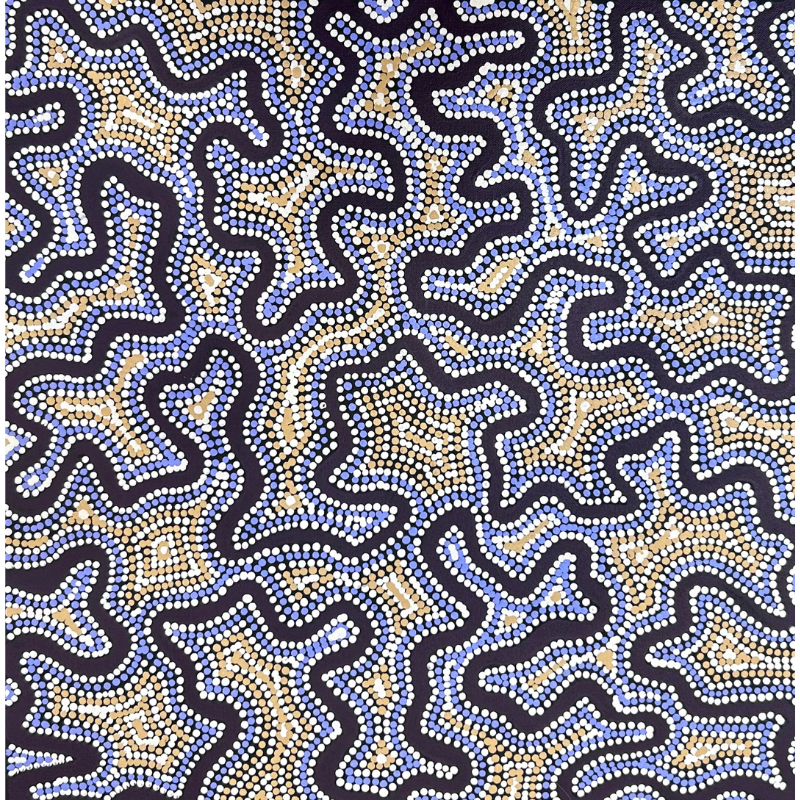 Kelly Nungarrayi Tex, "Water", Acrylic on Canvas, 45x45cm, NG7760