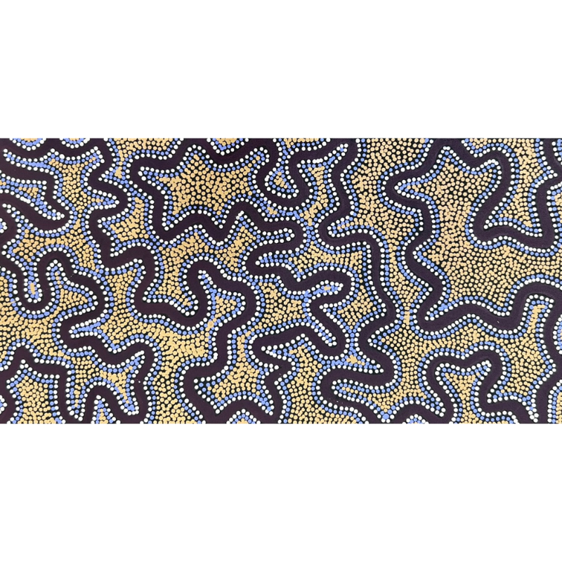 Kelly Nungarrayi Tex, "Water", Acrylic on Canvas, 61x30cm, NG7724