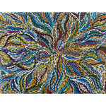 Rosemary Petyarre (Pitjara), "Bush Yam, Medicine Leaf”, Acrylic on Canvas, 61x45cm, NG7734