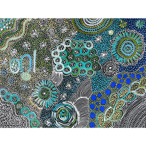 Janet Golder Kngwarreye, “My Country”, Acrylic on Canvas, 61x45cm, NG7728
