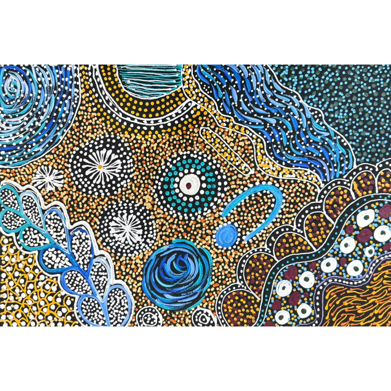 Janet Golder Kngwarreye, “My Country”, Acrylic on Canvas, 45x30cm, NG7730