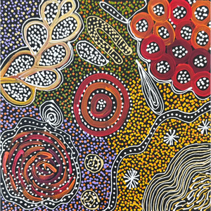 Janet Golder Kngwarreye, “My Country”, Acrylic on Canvas, 30x30cm, NG7731