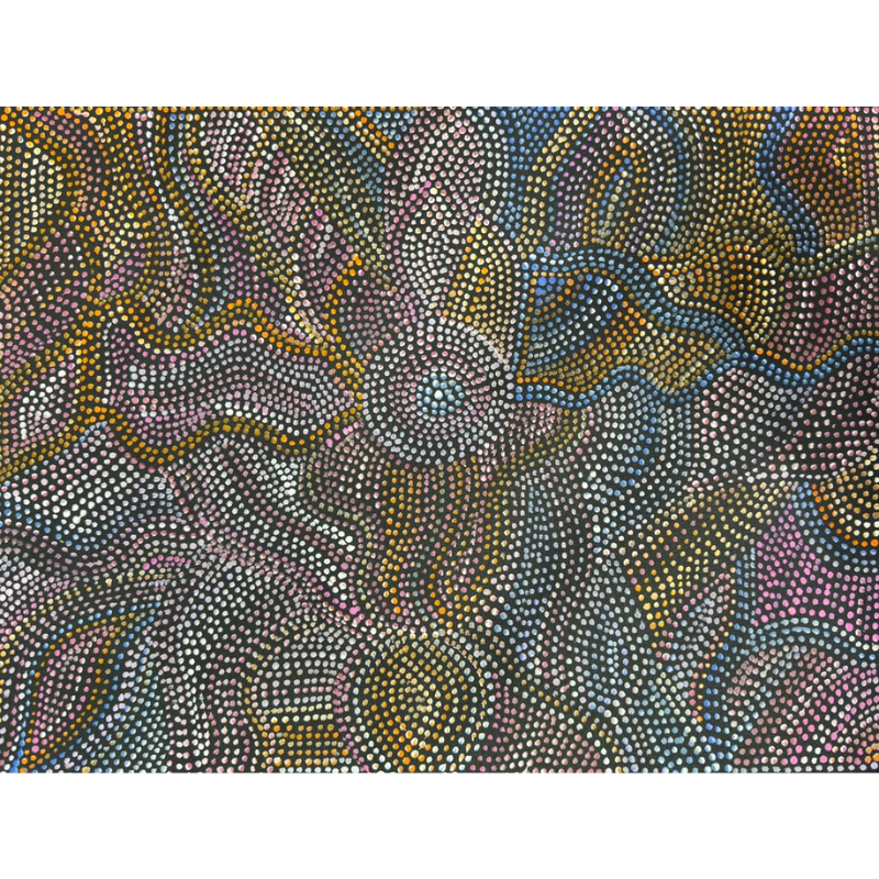 Joy Pitjara (Petyarre), "Bush Yam", Acrylic on Canvas, 61x45cm, NG7702