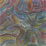 Joy Pitjara (Petyarre), "Bush Yam", Acrylic on Canvas, 30x30cm, NG7697