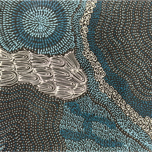 Freda Price Pitjara (Petyarre), “My Country”, Acrylic on Canvas, 30x30cm, NG7764