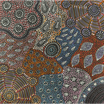 Naomi Pula Price, "Bush Yam, My Mother's Country", Acrylic on Canvas, 45x45cm, NG7710